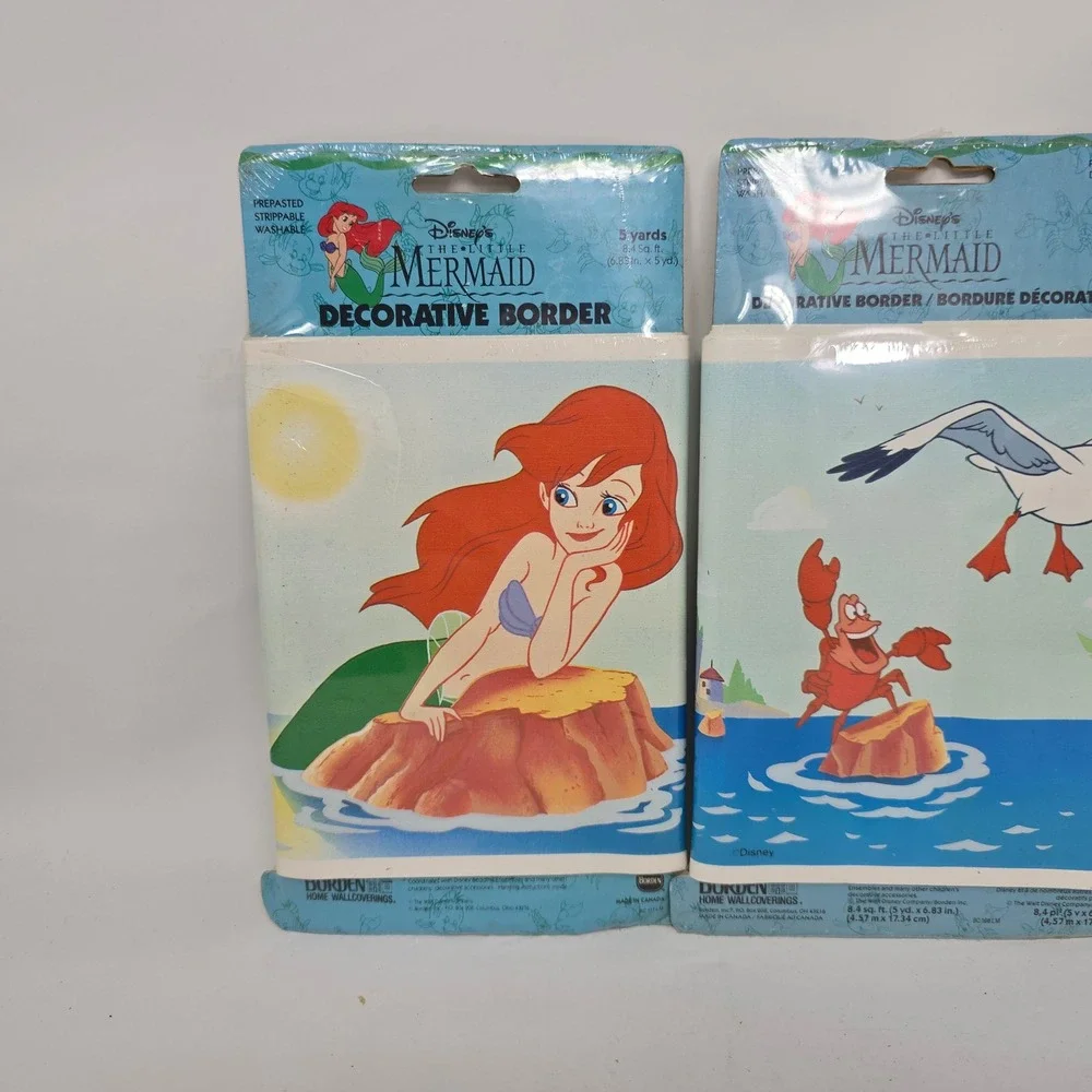 Disney The Little Mermaid Wallpaper Border 3 Rolls Ariel Sebastian Scuttle 15yd